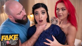 Skamlös pakistansk flicka vaknar sexuellt med ett trekantigt perverterat brittiskt par