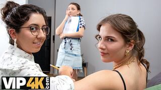 Katty West tar en lesbisk paus med office whores