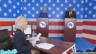Parker Swayze och Bernie i Trump-Clinton sex parodi