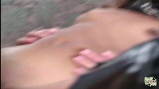 Lyla Lei utomhus anal med trippel penetration och full finish