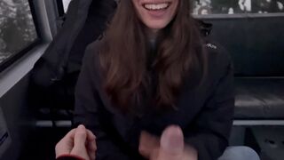 Hot tonåring flicka vulgär blowjob och njutning knull