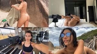 En dag med mig: naken strand, gym och varmt arbete