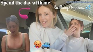 Orgasm vlog dag - gå med mig för en hel dag av vanlig frodig kul, med stunder bakom det och massor av sprutning!