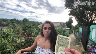 Het Latin flicka knullas för en dollar