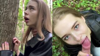 Risky skog knulla i naturen med sexig californiab