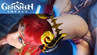 Orientalisk dansare nilou ass hard fuck her tail - Genshin impact game