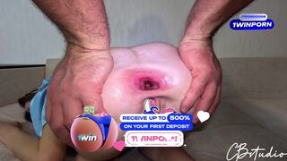 Deep anal fuck med jätte assholes