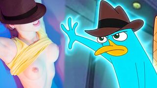 Perrys över hela platypen med Dr. Doofenshmirtz