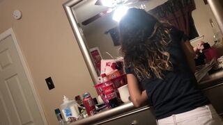 Ruined cum split mitt i blowjob