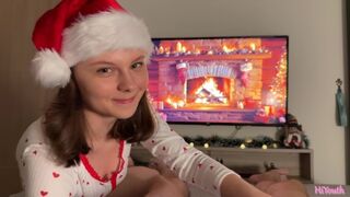 Mjuk nyårs blowjob och vild sex - Glad nyår till alla!