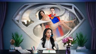 Naughty liten reporter lois lane drunknar på grund av supermans stora kuk