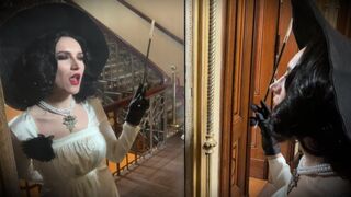 Lady Dimitrescu's Wild Suction and Sucking - Resident evil Village Cosplay Halloween 2023