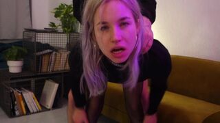 Het önskan! Fucks genom slits tights, fotarbete, spritzing, full range - karantändans