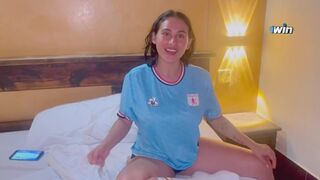 Het tjej älskar fotboll och hard fuck