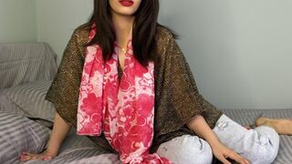 Heta arabiska milf knullade hans stora röv