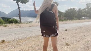 Stopped-up tonåring blond bitch knullar hennes dick hård
