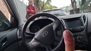Street whacking för en student offentligt