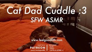 En katt fars kram med en riktig asmr cat bomb