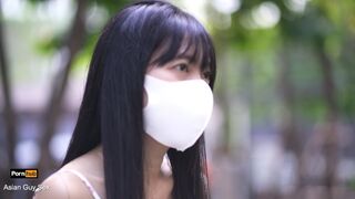 Asiatisk tonåring knuten och knullad