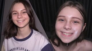 18-årig tonåring med det perfekta ödmjuka knullspelet