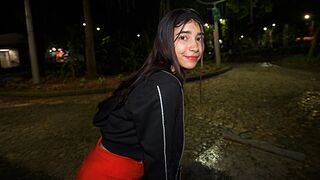Offentlig upphämtning slutar i en vild trekant när du samtycker till anal