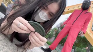 Swag daisybaby knullar hårt i den vuxna versionen av squid spelet