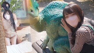 Wild zoo datum med en amatör, storbröstad skönhet och hård knull japansk stil