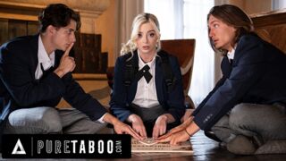 Teenage Blonde Dubbel Intrång och Njut av i Pure Taboo Wildest Family Video