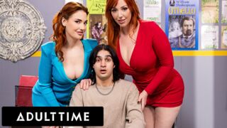 Vuxentid presenterar: Hot Red Stepmother och lärare Hot Lesbian Adventure