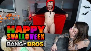 Bang Bros Nätverk presenterar: Wild Halloween sexfest med två heta tjejer