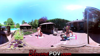 Vr par blowjob upplevelse