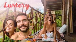Fantastiska spanska amatörer jävla i Amazonas