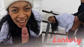 Sofi Vega snö jävla i snön - het latinsk sex